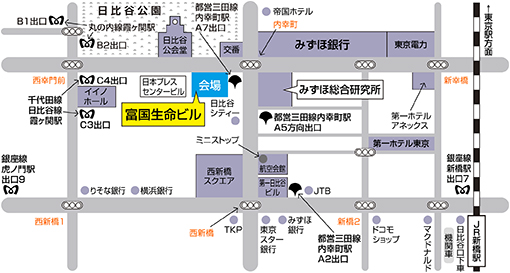 地図：航空会館　会議室