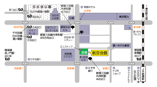 地図：航空会館　会議室