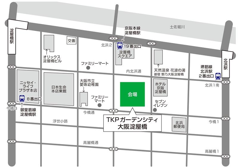 地図：TKPガーデンシティ大阪淀屋橋