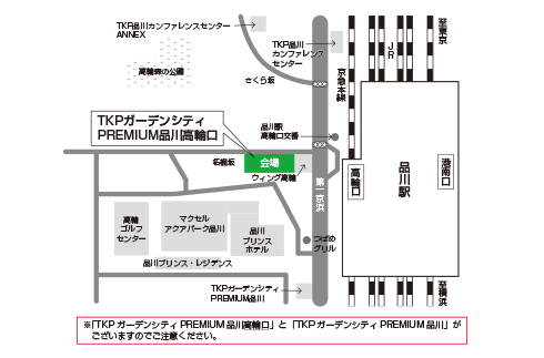 地図：TKPガーデンシティPREMIUM品川高輪口